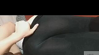 my friend stays all night in tight leggings, finally lets me record her ass