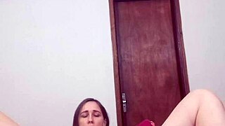Solo Girl Rubs Pussy And Clit Then Penetrates With Huge Toy In Homemade Spanish Video!