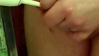 huge german curvy babe gets toothbrush in cock, silicone nail insertion, double cumshots ruining orgasm!