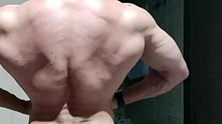 Strong muscular brazilian bodybuilder shows off his endowment in homemade video