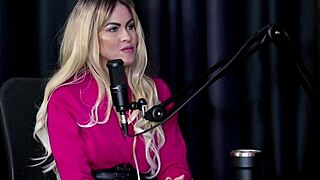 Thiago Barão Compilation In Preliminares Podcast With Bia Hot On Sheer Red.