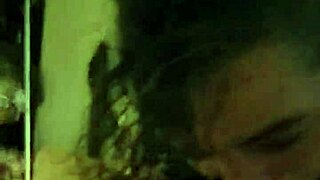 She gives a blowjob while twerking her curvy body in homemade style