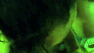 She gives a blowjob while twerking her curvy body in homemade style