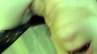 Cum in Mouth While Fuck Buddy Takes Her Arse