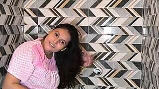 I Got Cum In Mouth During Bathroom Sex With Bodybuilder