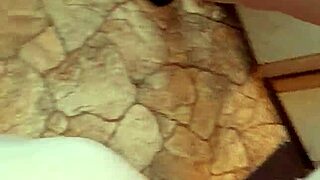 three girlfriends masturbate in the kitchen in the hostel close-up