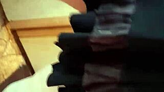 three girlfriends masturbate in the kitchen in the hostel close-up