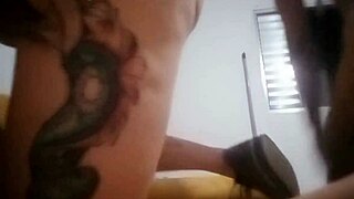 Blonde Pornstar Sits Comfortably On Interracial Monster Cock For Intense Blowjob And Sex.