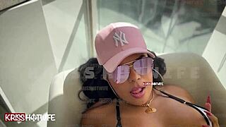 married slut flashes pussy on balcony