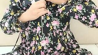 Sister-in-Law in Hijab Masturbates Passionately