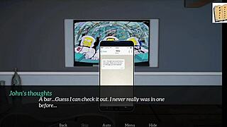 Playing a fun game with my new family members