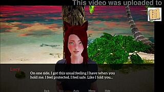 Playing a fun game with my new family members