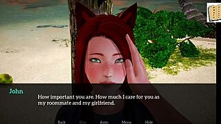 Playing a fun game with my new family members