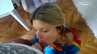 Small titted superwomen gina gerson saves mugur in interview