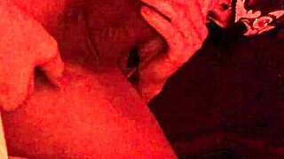 Milf sucks monster cock, cum drips from mouth after blowjob