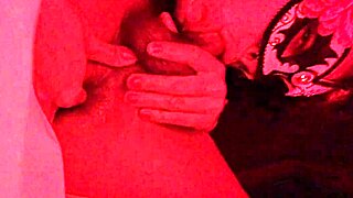 Milf sucks monster cock, cum drips from mouth after blowjob