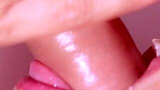 fucking my friend's japanese girlfriend, cum in mouth close up