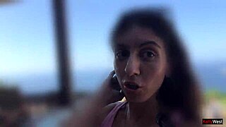 Teen does crazy cumwalk on crowded beach almost caught