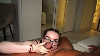 brunette tattoo babe devours raging cock in homemade cowgirl fuck with couple sex