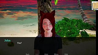 Playing a fun game with my new family members