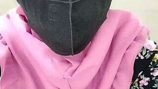 Sister-in-Law in Hijab Masturbates Passionately