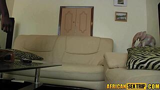 i bend sexy ebony over for doggystyle pussy pounding with big caucasian dick