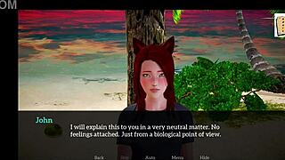 Playing a fun game with my new family members