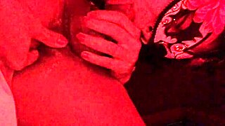 Milf sucks monster cock, cum drips from mouth after blowjob