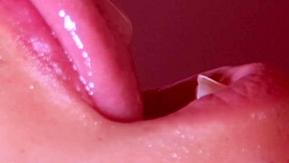 fucking my friend's japanese girlfriend, cum in mouth close up