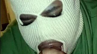 Masked Girl's Passionate Deep Throat