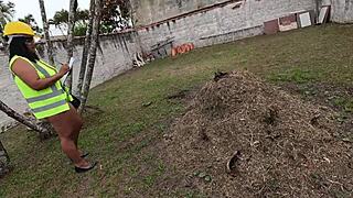 Latina Imagines Workers Fucking Her Huge Pussy During Inspection