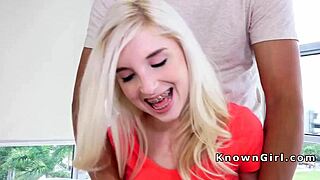 Petite Girlfriend Receives Huge Gift