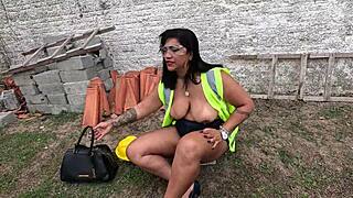 Latina Imagines Workers Fucking Her Huge Pussy During Inspection