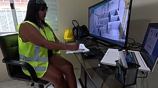 Latina Imagines Workers Fucking Her Huge Pussy During Inspection