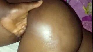 Teen swallows fingers before homemade fucking