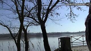 19 year blonde jess does her first porn casting with toys.