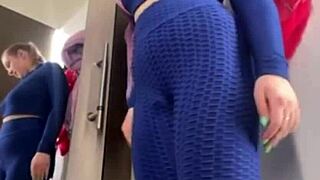 young teen extreme public fucking and squirting in changing room
