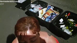 Brazen Kiwi Trashy BITCH PISSED ON In Plain View On Sidewalk As Motorist YELLS OUT