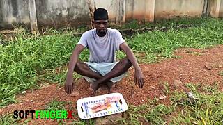 the young girl begs while we make love with oiled bodies