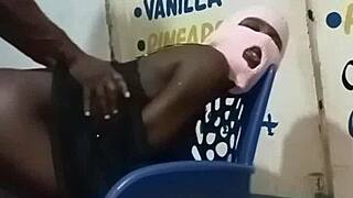 Skinny African Teen Enjoys Rough And Intense Encounter