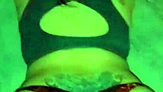 wife teases big ass in red thong for viewers