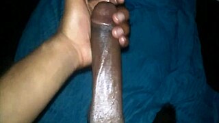 jacking my big black cock