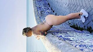 I am so naughty and horny, fucking my curvy tanned pussy bareback while shaking my big ass.