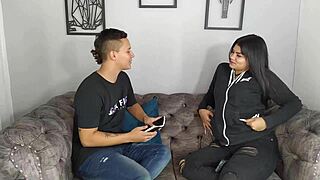 Mia says, this is my first casting, give me sex and blowjob