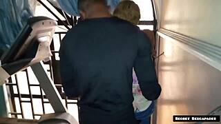 Gym instructor seduced by 45-year-old client with big ass, fucked with BBC