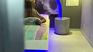 Is the horny stepmom riding her pillow to orgasm with her huge ass?