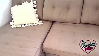 ava and ashley share a cock in lingerie