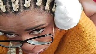 Beautiful Latina Slut Swallows Dildo In Exhibitionist Flashing Session