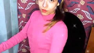 petite cute beautiful workout routine before recording