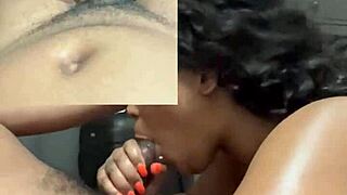 Ebony Babe Loves Big Fat Dick in Doggystyle Fucking